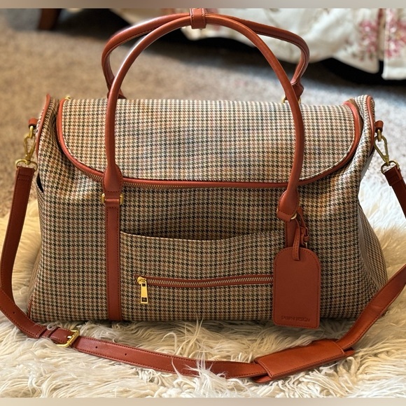 Fawn Design Handbags - Fawn Design Plaid Tweed Weekender Bag 
Like New